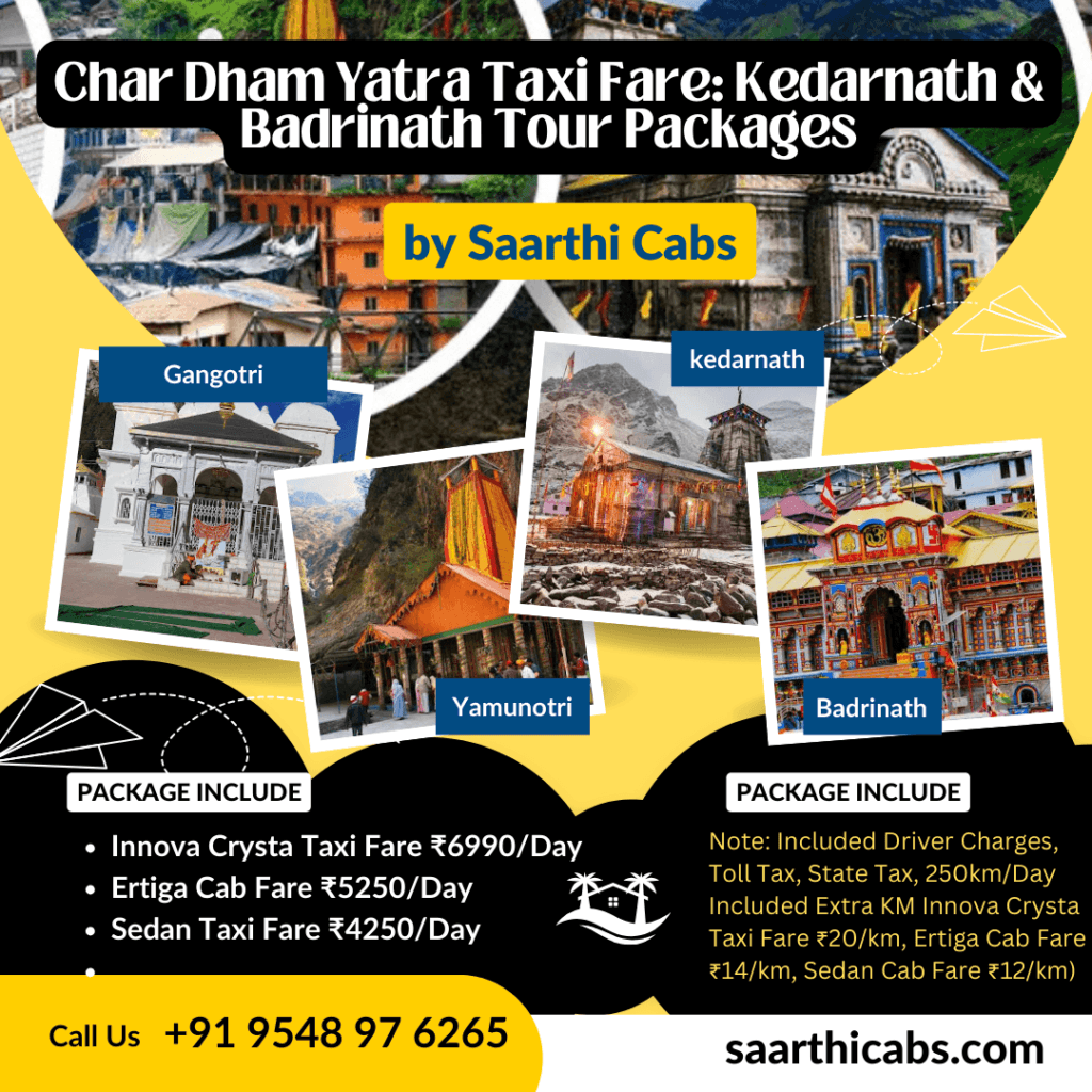 Haldwani to Gangotri Taxi Fare ₹4250 – One Way, Round Trip & Tour Packages Available