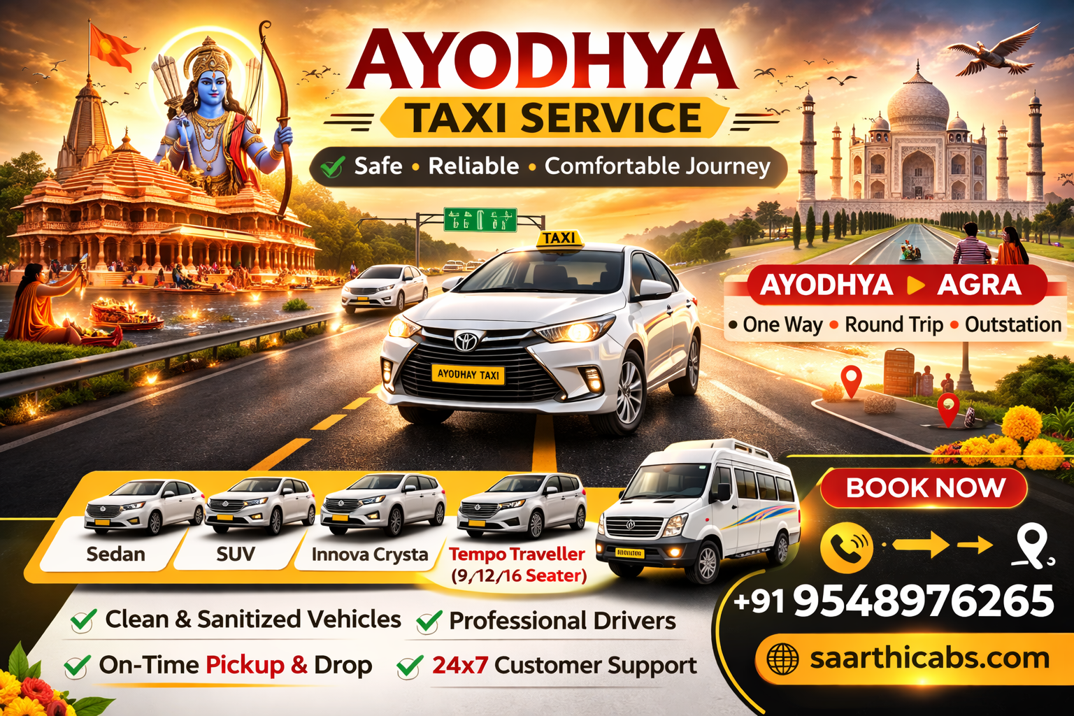 Book Innova Crysta Taxi Ayodhya