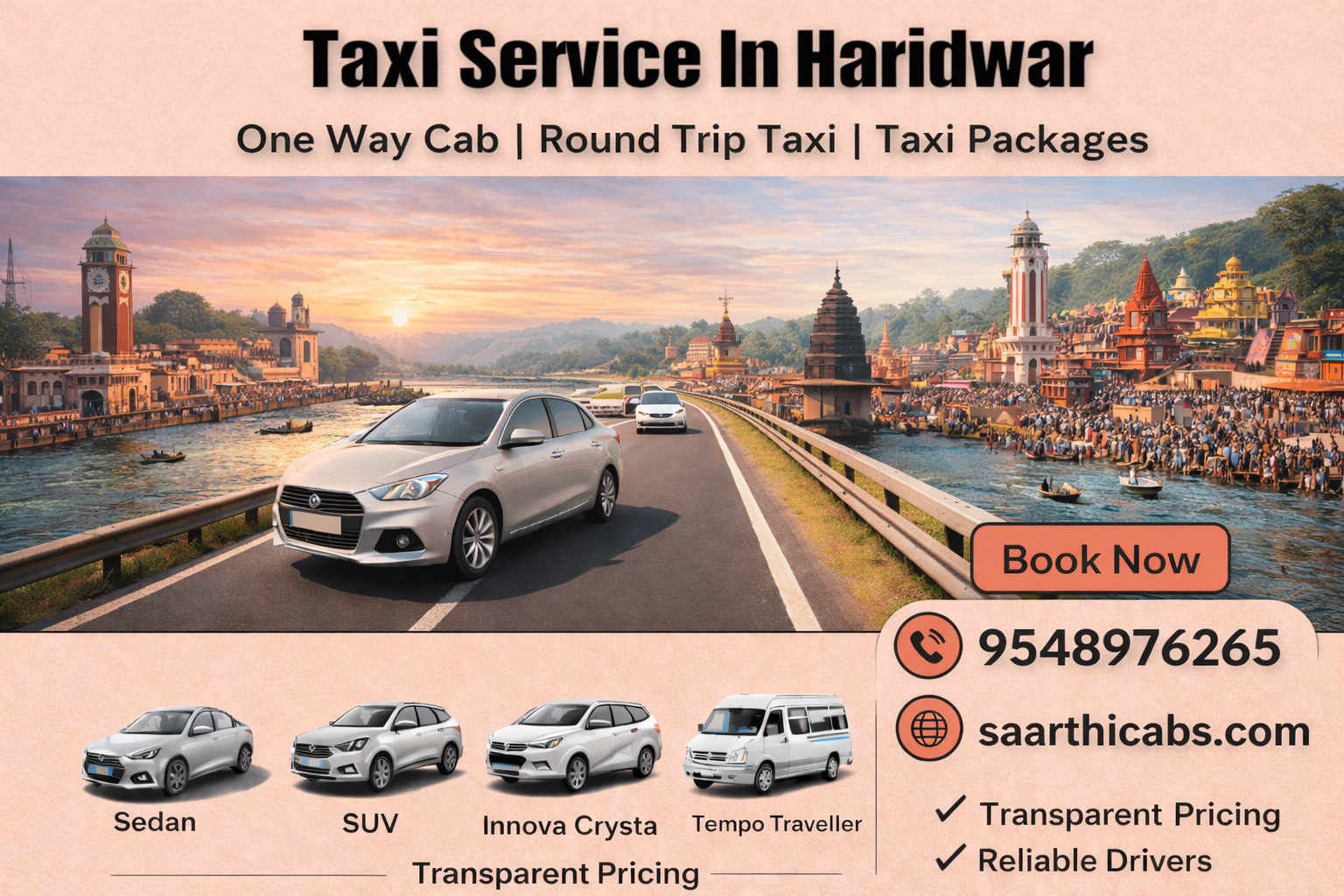 Haridwar Taxi Service in Haridwar One Way Cab Booking Contact Number