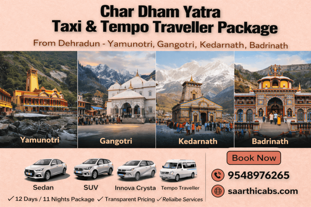 Haridwar to Gangotri Taxi Fare ₹4250 All Inclusive Get Up to ₹1000 off